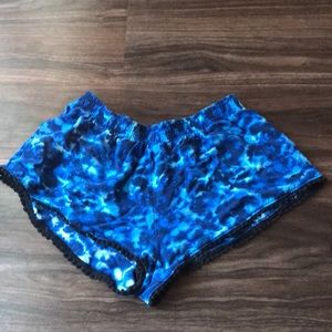 PINK tie dye shorts / swim cover up